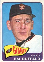 1965 Topps Baseball Cards      159     Jim Duffalo